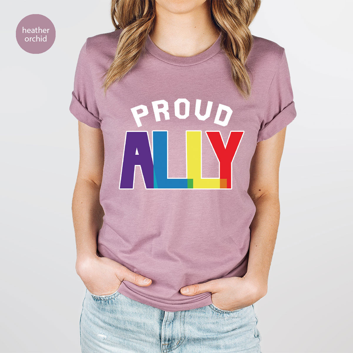 Proud Ally Shirt, LGBT Ally T-Shirt, LGBT Proud Tee