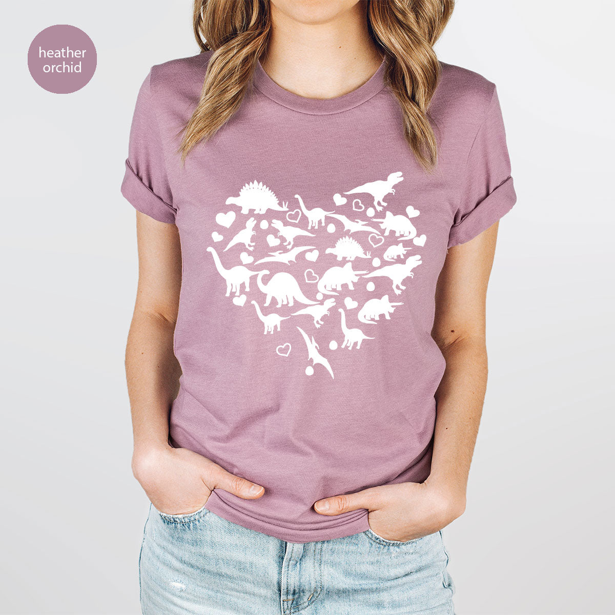 Dinosaur Shirt, Valentine Dinosaur T-Shirt, 2023 Valentine Gift