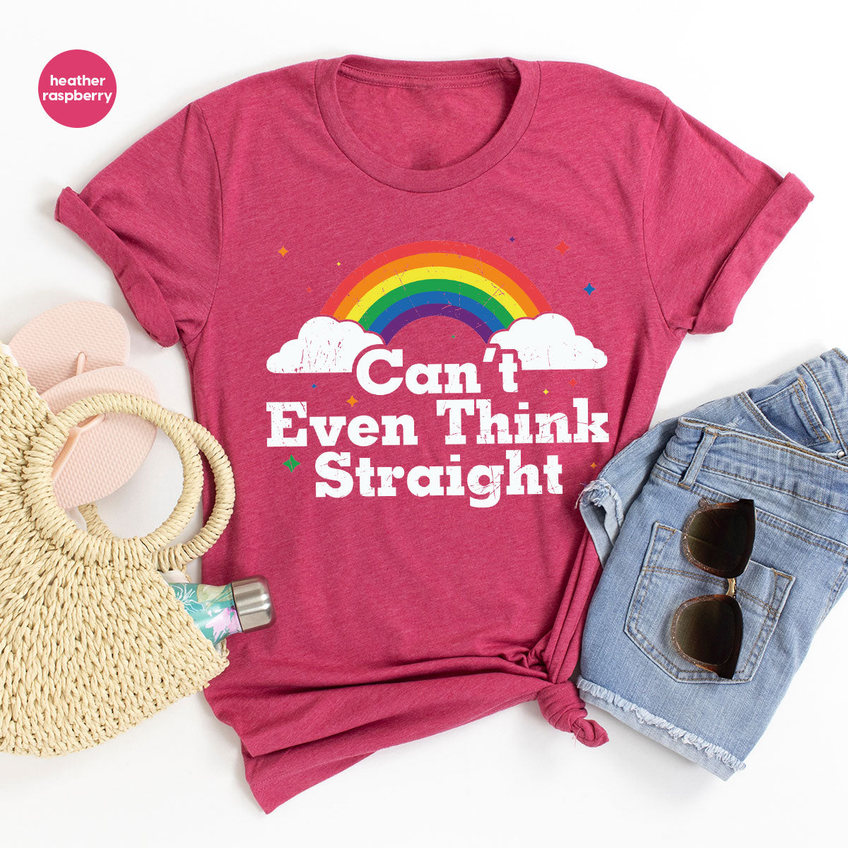 Can I Even Think Straight Shirt, Rainbow T-Shirt, LGBT T-Shirt