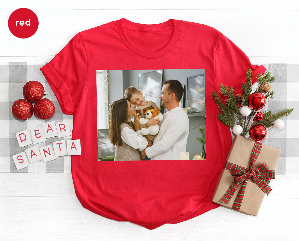 Custom Family T-Shirt, Customizable Photo Shirt, Baby Photo Tee, Family Custom Photo T-Shirt