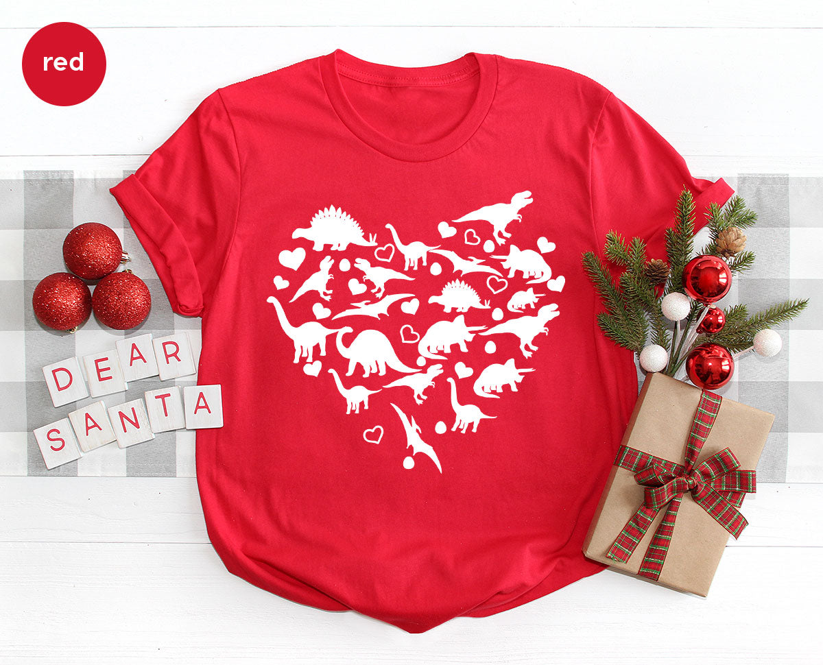 Dinosaur Shirt, Valentine Dinosaur T-Shirt, 2023 Valentine Gift