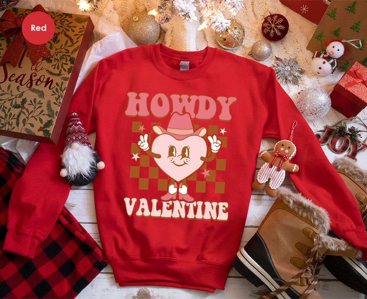 Howdy Valentine Shirt, 2023 Valentine's Day Shirt, Cute Feb 14 Tee