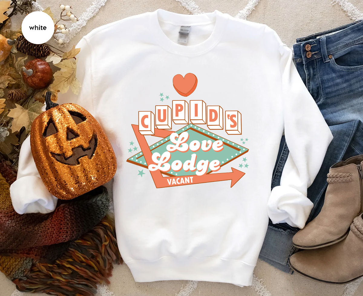 Love Lodge T-Shirt, Valentine's Day Tee, Cupid' Love Lodge Tee, Valentine Shirt