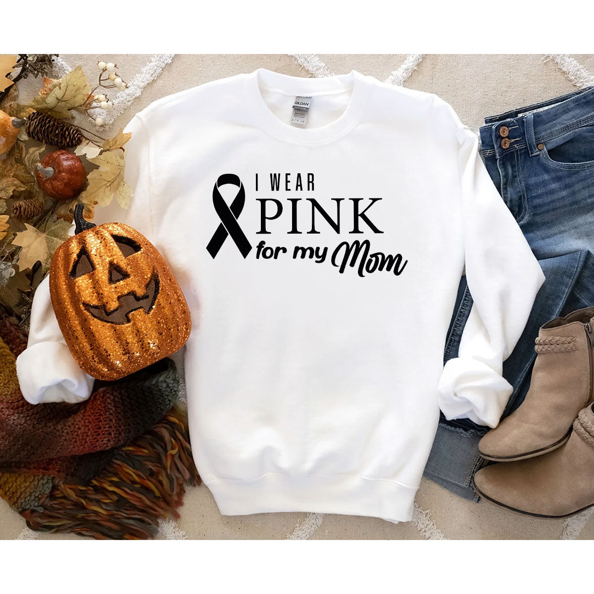 Long Sleeve Breast Cancer Survivor Shirt, Cancer Awereness Shirt, Wear Pink For Breast Cancer Sweatshirt