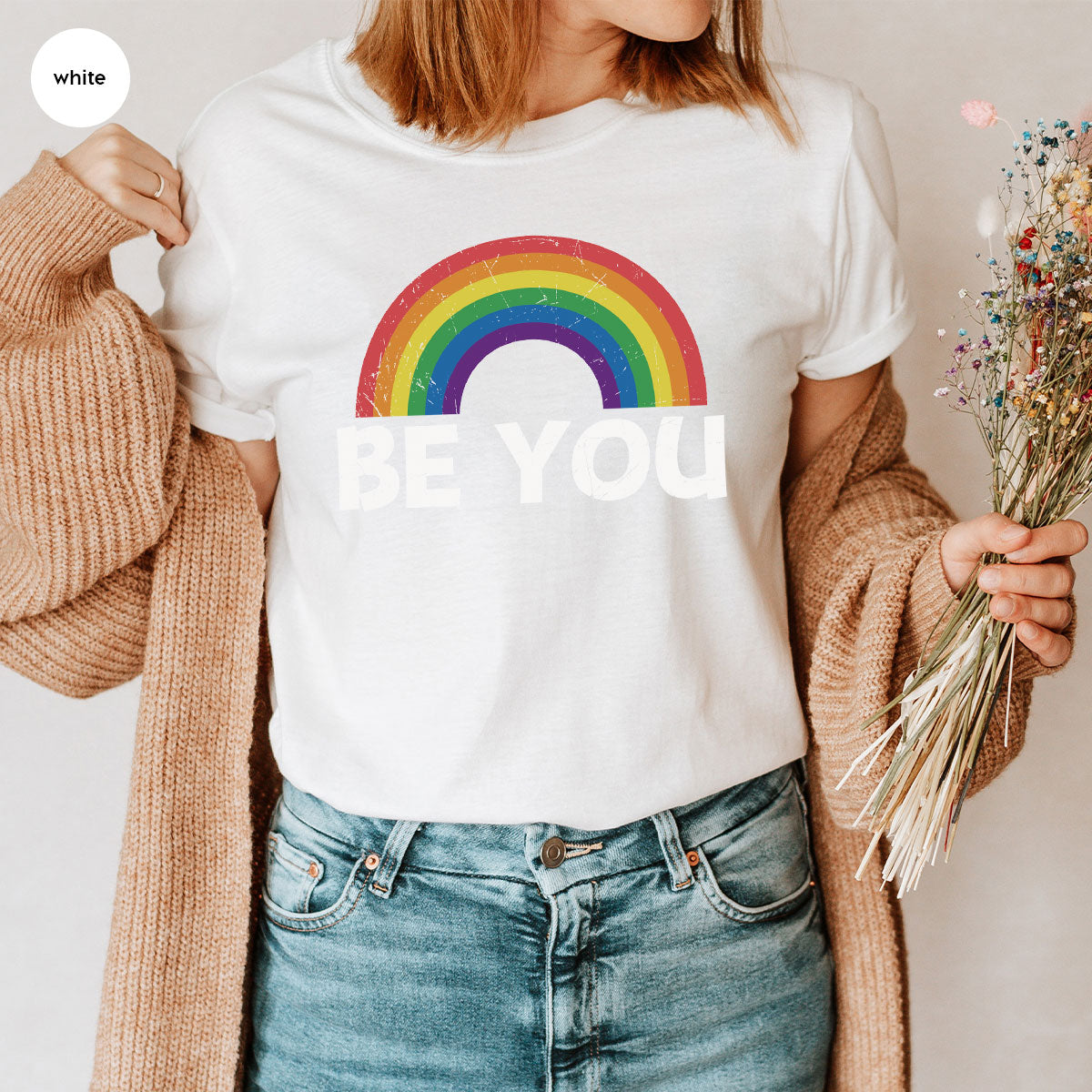 Rainbow T-Shirt, Be You Shirt, LGBT Pride Shirt, LGBT T-Shirt