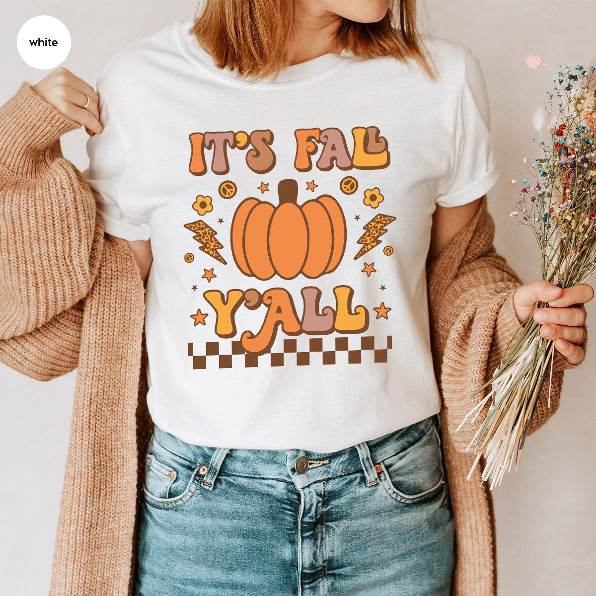 Halloween Fall Shirt, It's Y'Fall T-Shirt, Halloween Fall Hoodie, Long Sleeve and Short Sleeve Shirts