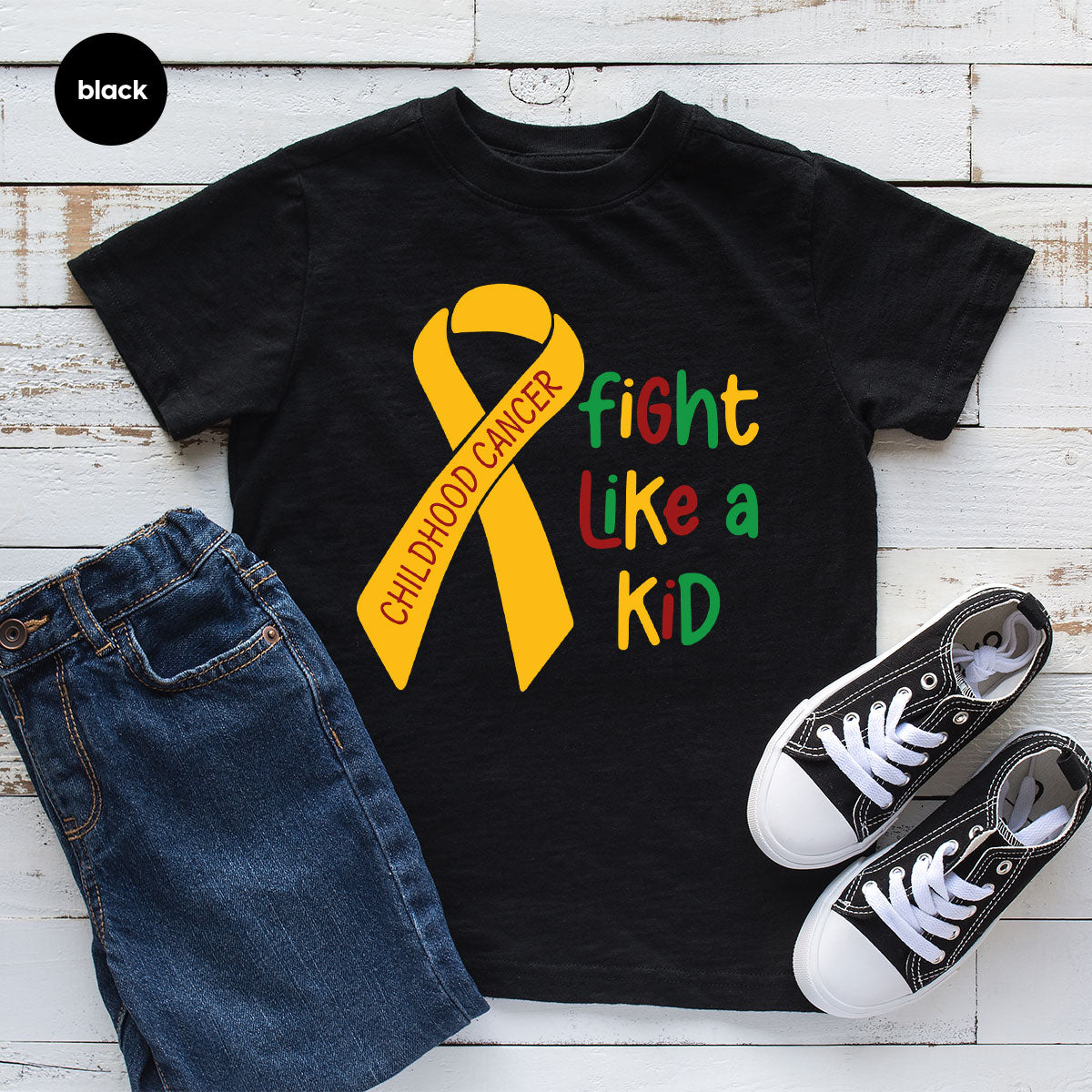 Fighting Like A Kid Shirt, Cancer Fight Shirt, Childhood Canver Fighter t-Shirt, Gift For Cancer Kids