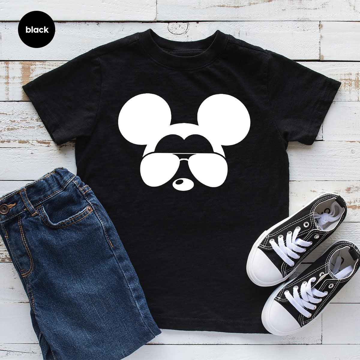 Disney Sweatshirt, Disney Mickey Graphic Tee for Kids, Disney Gift for Kids, Mickey Silhouette Unisex Shirt, Disney Family Shirt