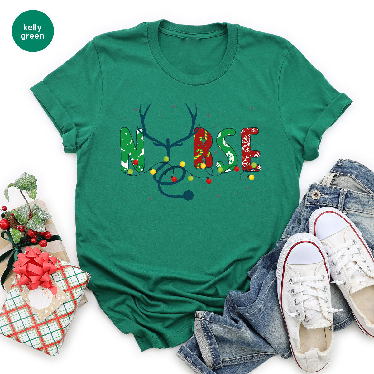 Christmas Nurse Shirt, Health Employee Christmas T-Shirt, Christmas Gift for Nurses