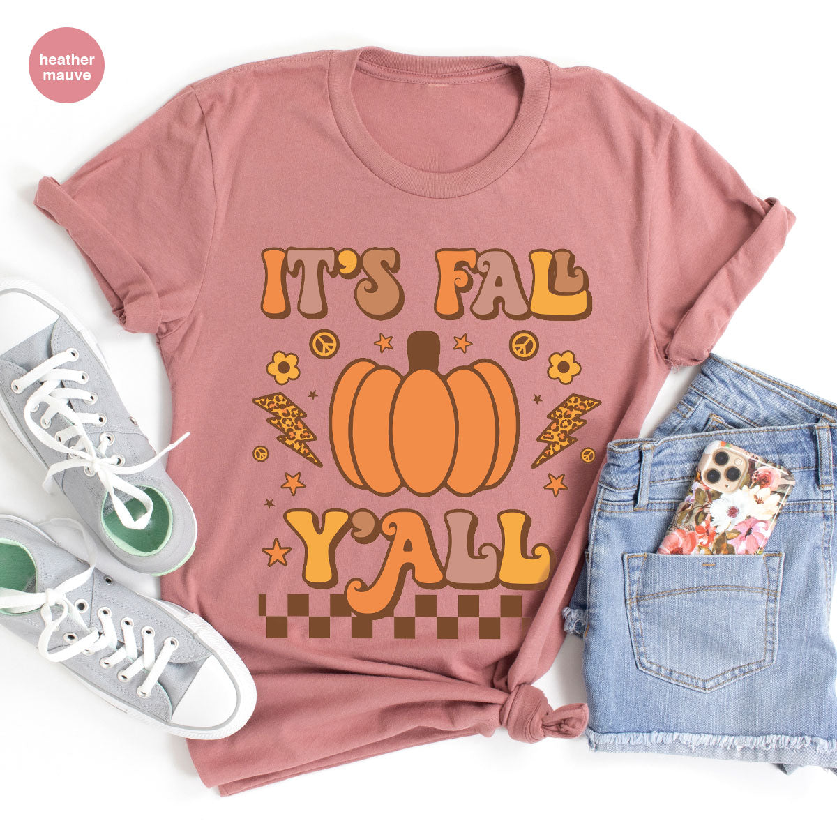 Halloween Fall Shirt, It's Y'Fall T-Shirt, Halloween Fall Hoodie, Long Sleeve and Short Sleeve Shirts