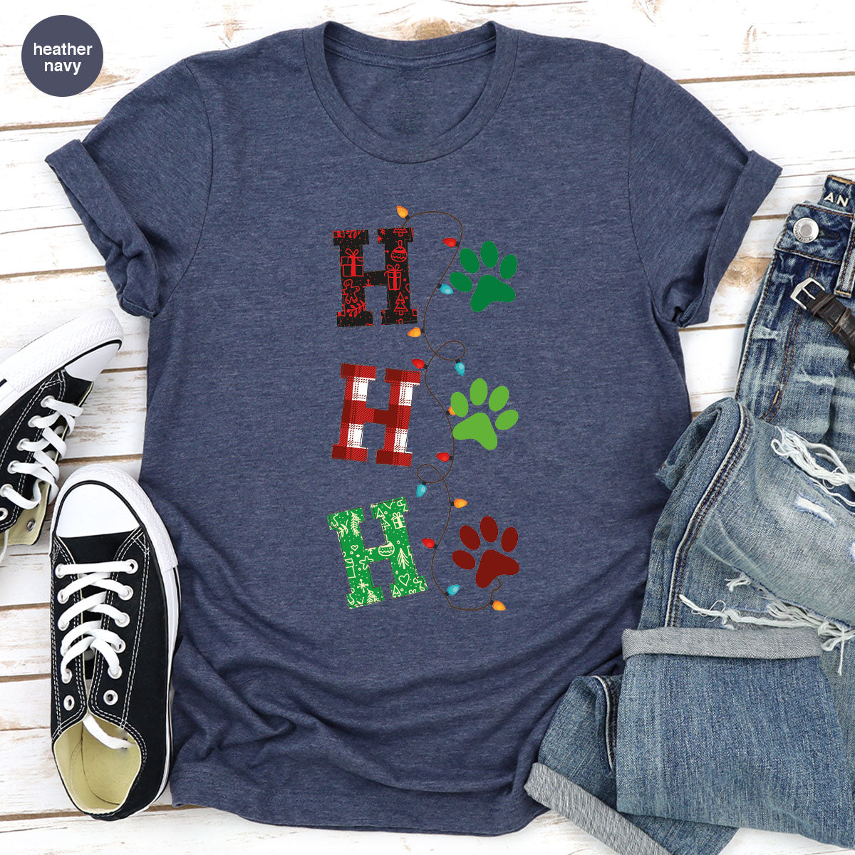 Christmas Cat Shirt, Santa Clause T-Shirt For Cat Mom, Pet Owner Christmas Tee, Dog Christmas Gift