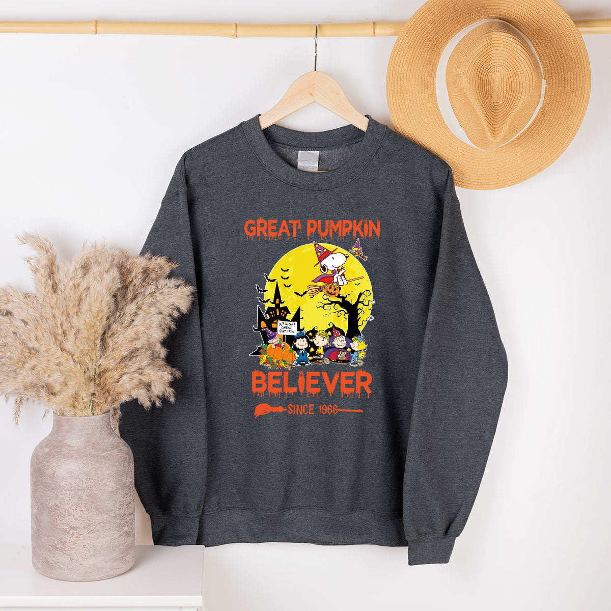 Halloween 2023 Hoodie, Halloween Sweatshirt, Great Pumpkin Believer Long Sleeve