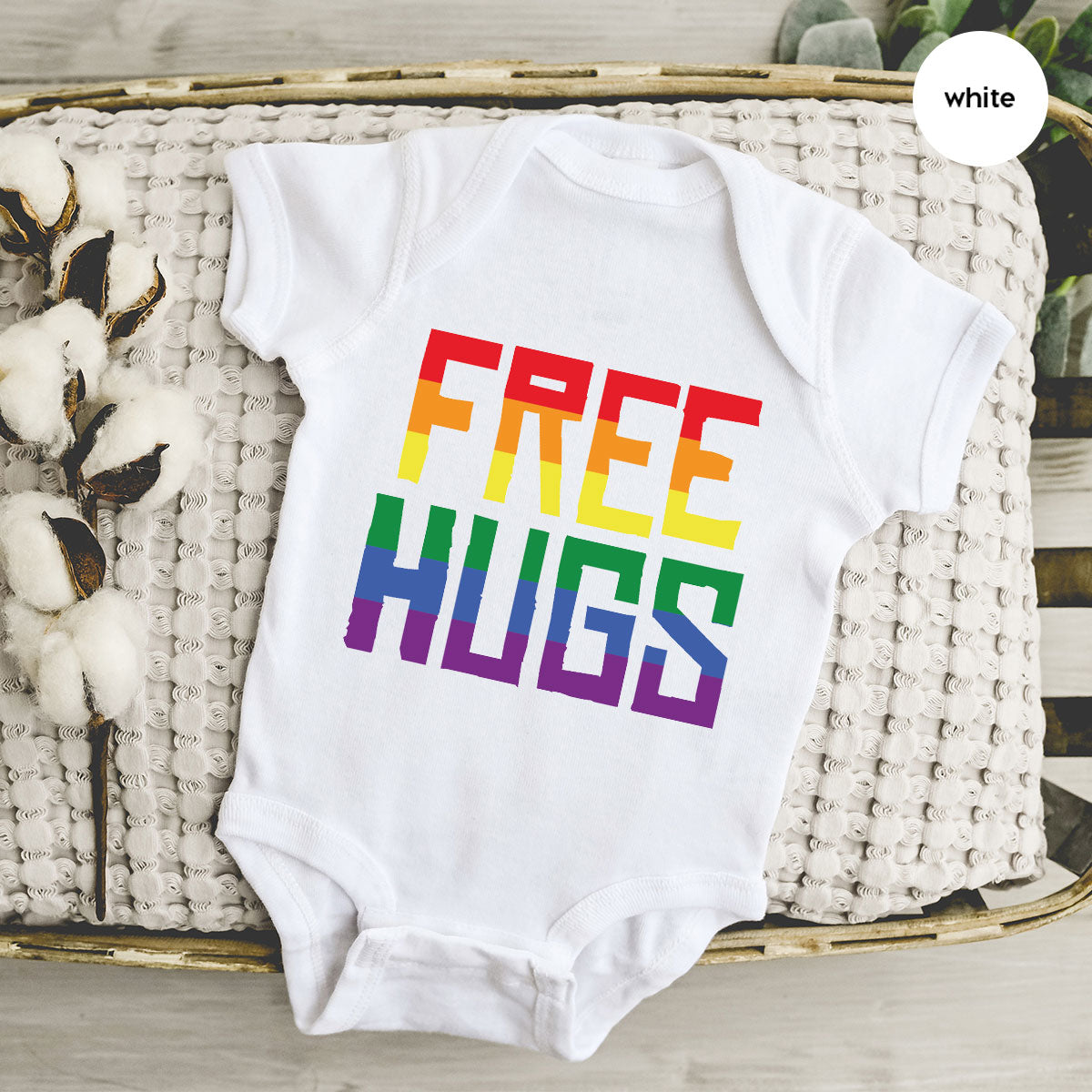 Cute LGBT Shirt, Free Hugs T-Shirt, Lovely Pride T-Shirt for LGBT