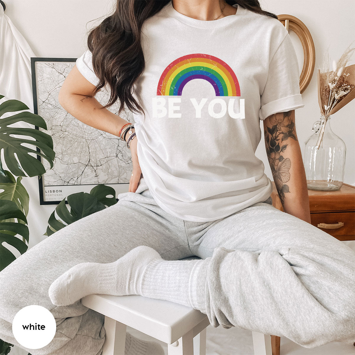 Rainbow T-Shirt, Be You Shirt, LGBT Pride Shirt, LGBT T-Shirt