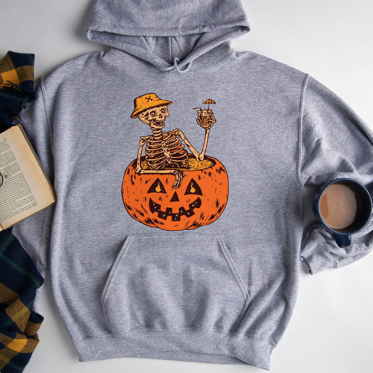 Halloween Funny Pumpkin Hoodie, Funny Halloween Sweatshirt, Horror Halloween Design