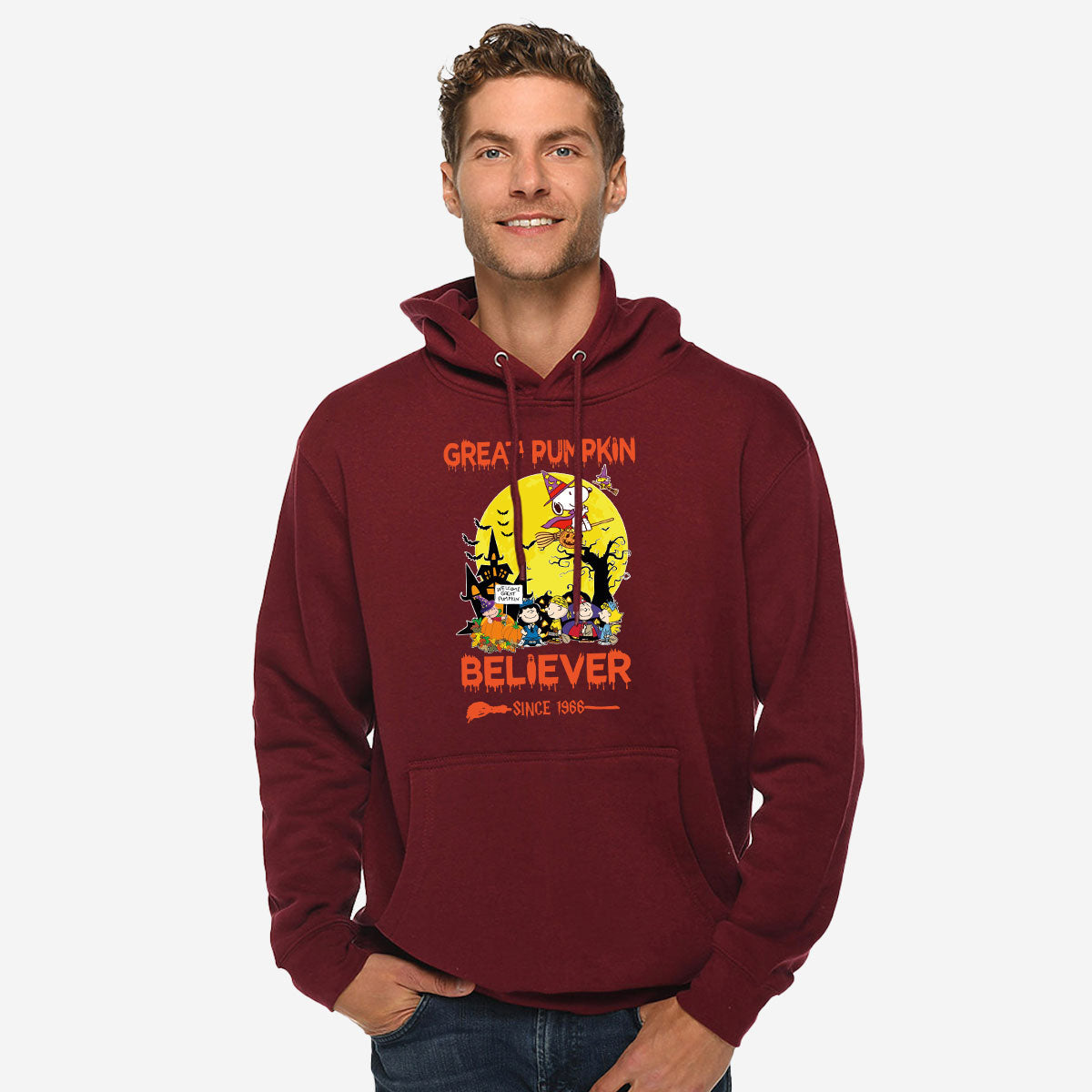 Halloween 2023 Hoodie, Halloween Sweatshirt, Great Pumpkin Believer Long Sleeve