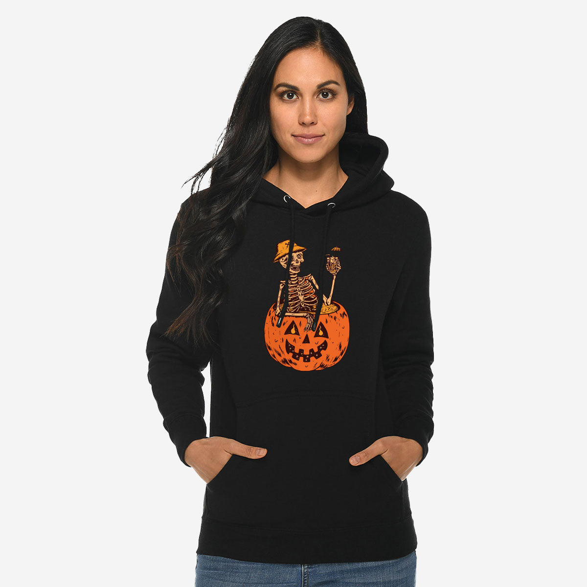 All over Unisex Halloween Hoodie- Funny Halloween Hoodie - popular Unisex Halloween Hoodie/Don't be a Basic Witch