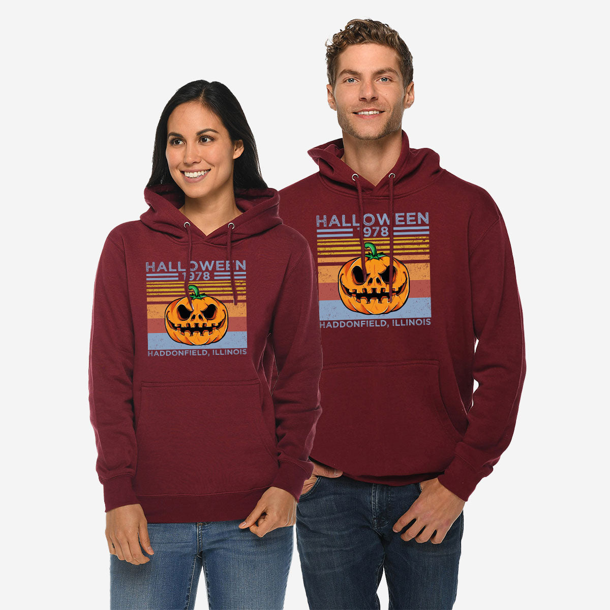 Halloween Retro Hoodie, 1979 Halloween Hoodie, Funny Halloween Design Hoodie