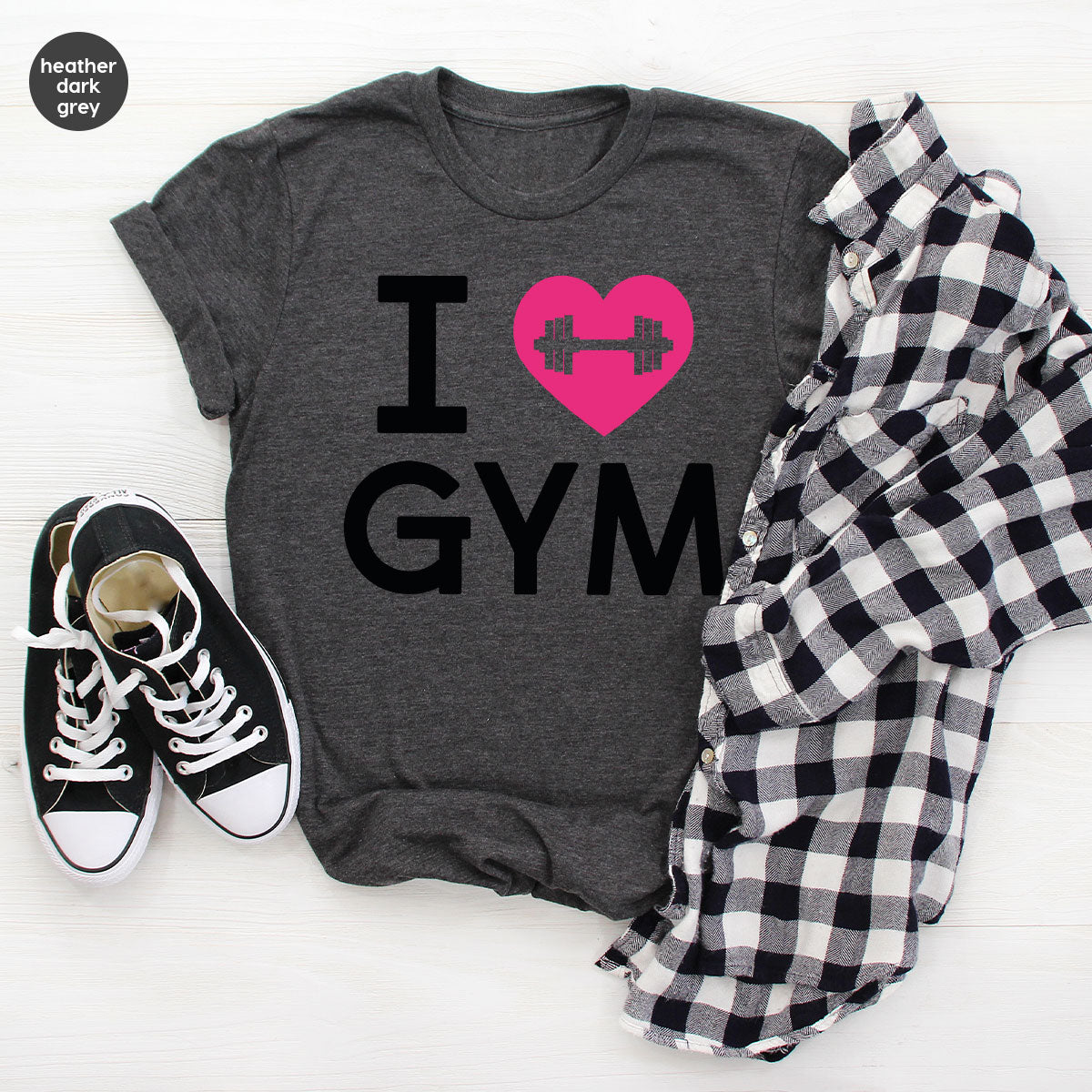 Fitness T-Shirt, GYM Shirt, I Love GYM T-Shirt, T-Shirt For Bodybuilder