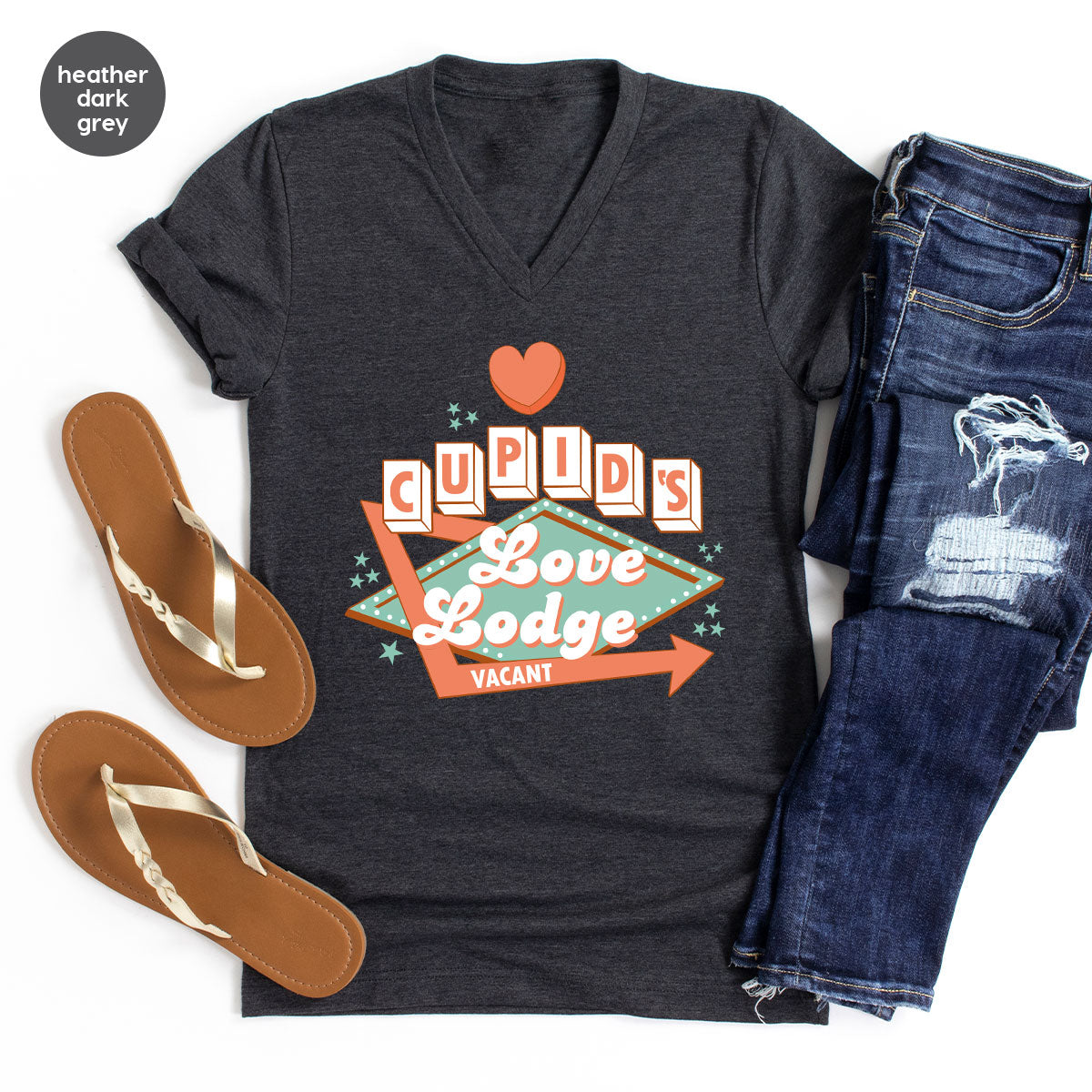 Love Lodge T-Shirt, Valentine's Day Tee, Cupid' Love Lodge Tee, Valentine Shirt