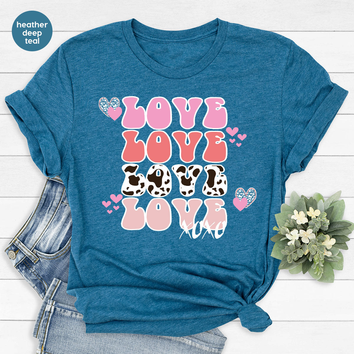 Love Shirt, Love Day T-Shirt, Valentine's Day Tee, 2023 Valentine's Day Gift