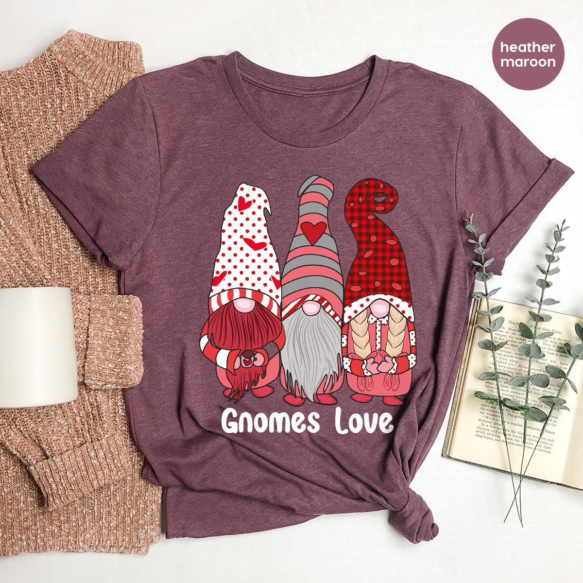 Gnomes Love Shirt, Love 4ever Shirt, Best Love T-Shirt, Valentine's Day Shirt 2023