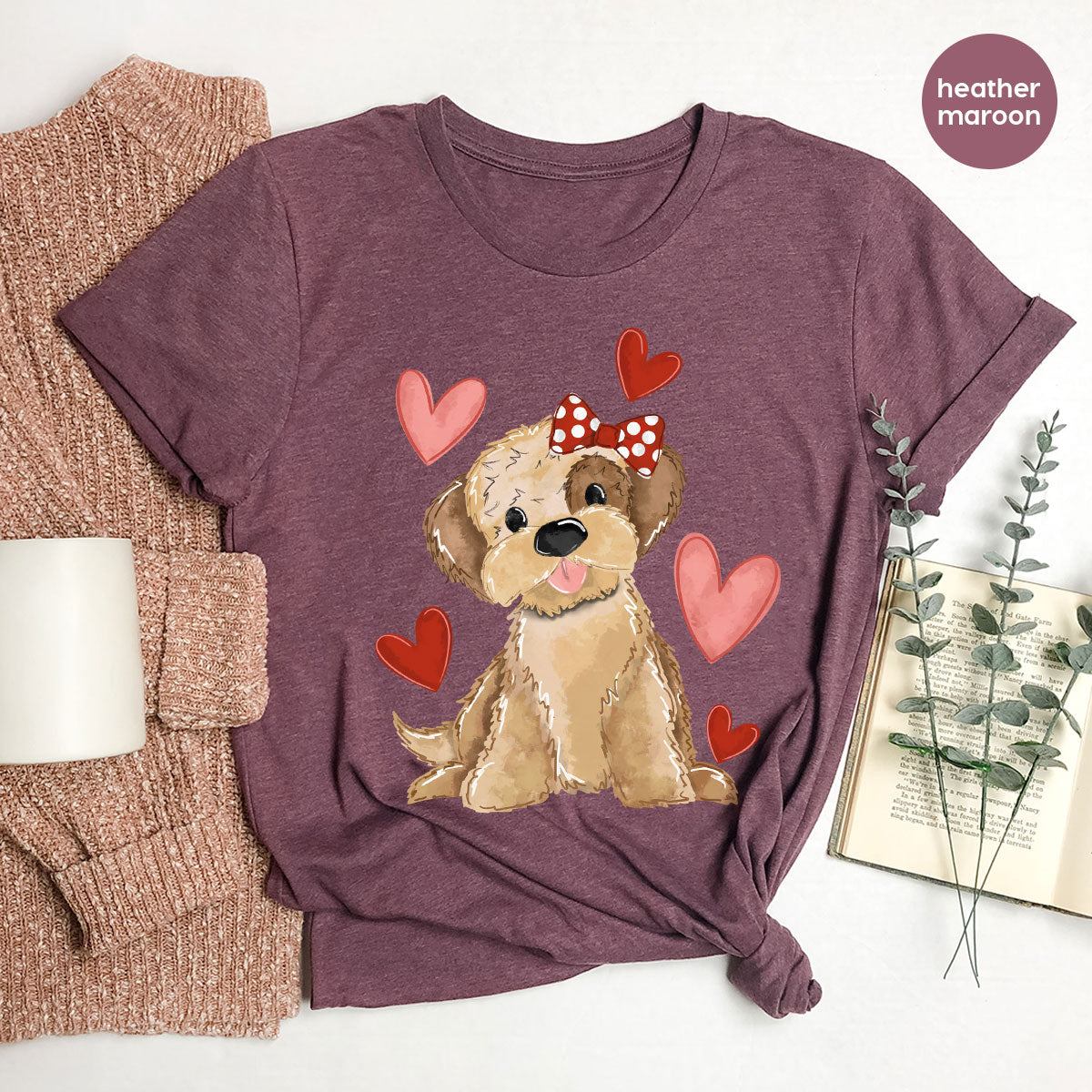 Sweet Dog Shirt, Valentine's Day Dog Lover Shirt, Pet T-Shirt, Pet Lover Tee