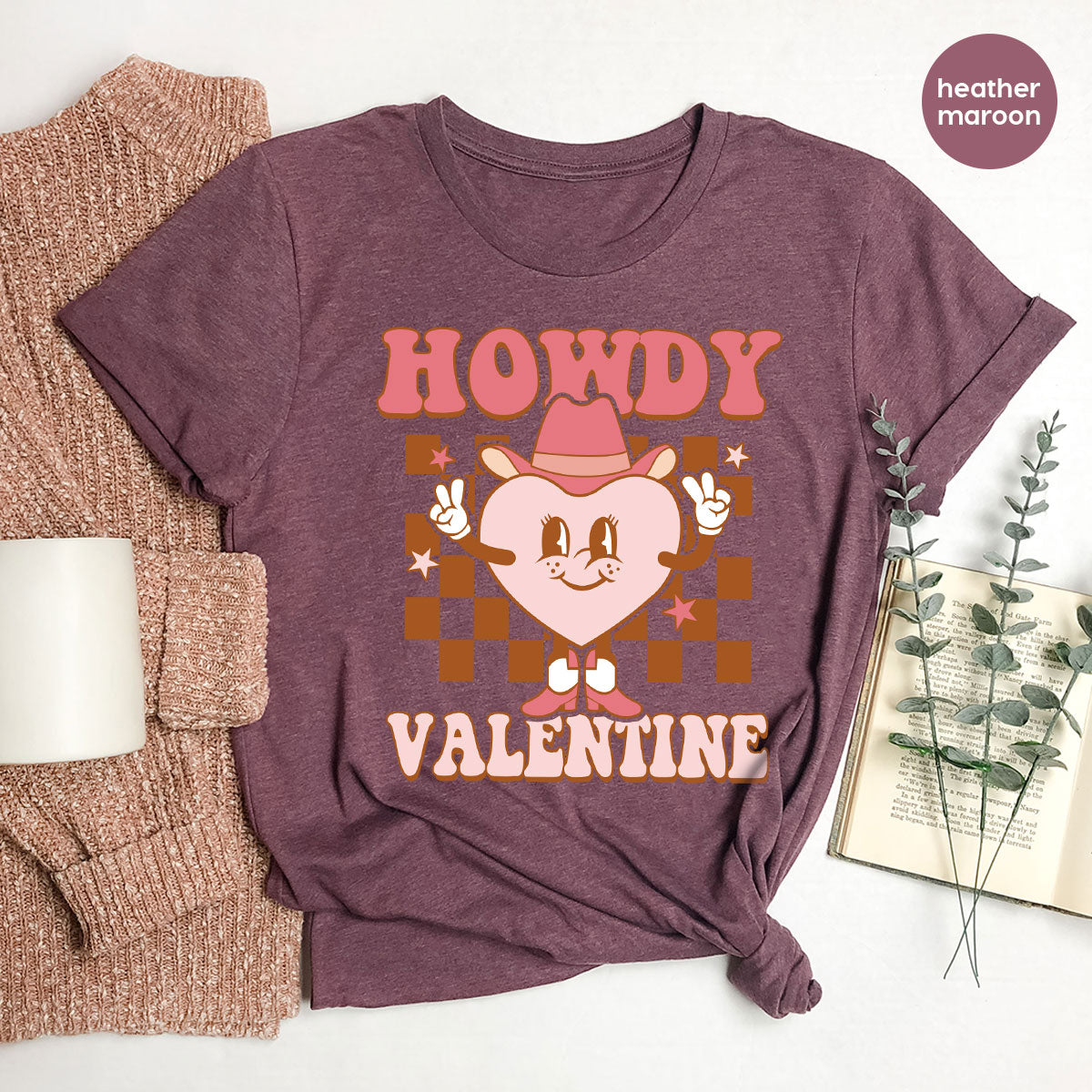 Howdy Valentine Shirt, 2023 Valentine's Day Shirt, Cute Feb 14 Tee