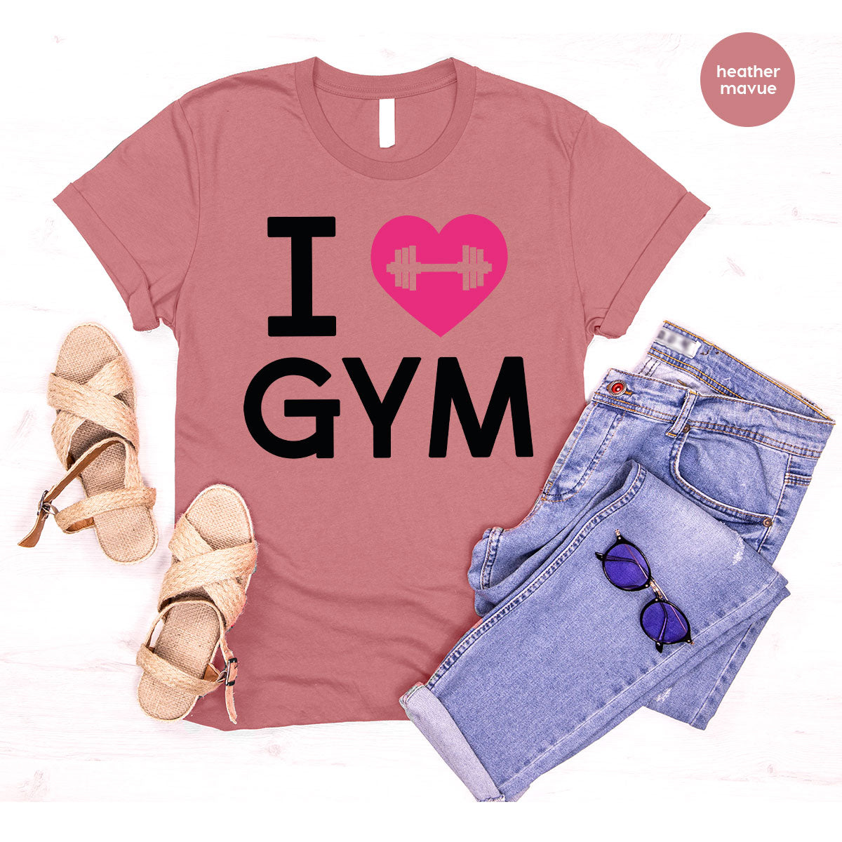 Fitness T-Shirt, GYM Shirt, I Love GYM T-Shirt, T-Shirt For Bodybuilder