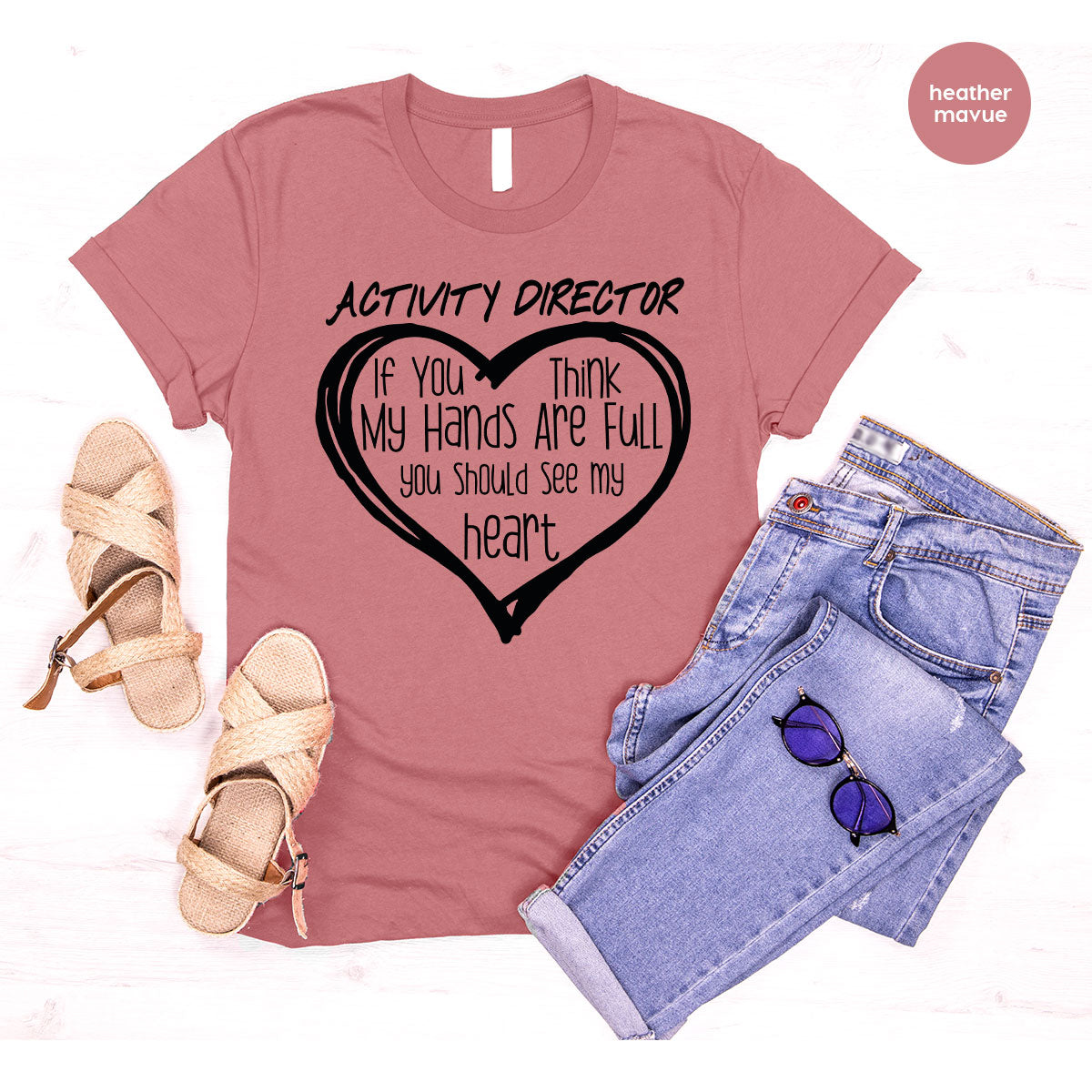 Activity Director Shirt, Love Shirt, Heart Shirt, Gift For Couples