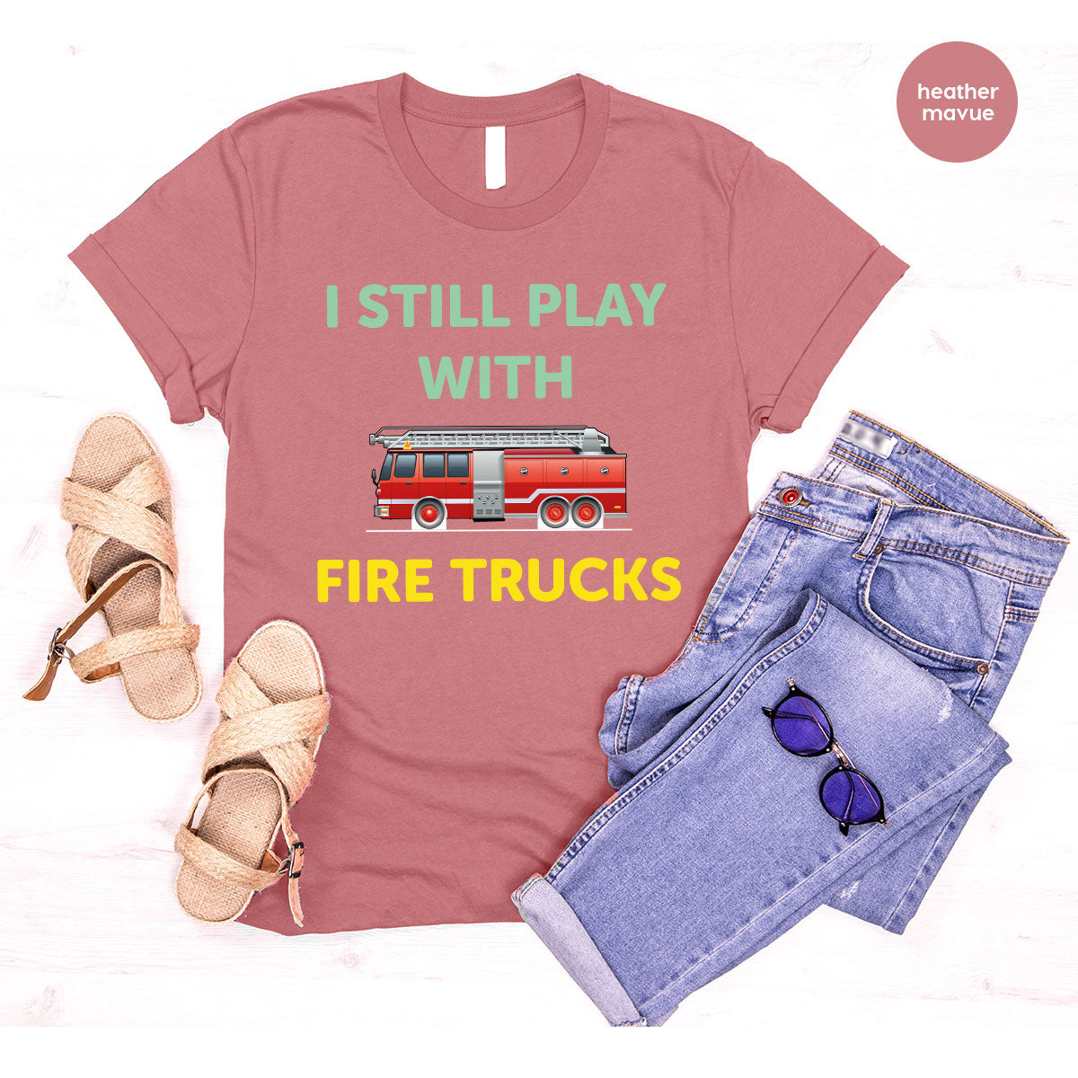 Fire Truck Shirt, Funny Fire Fighter T-Shirt, Fireman Tee