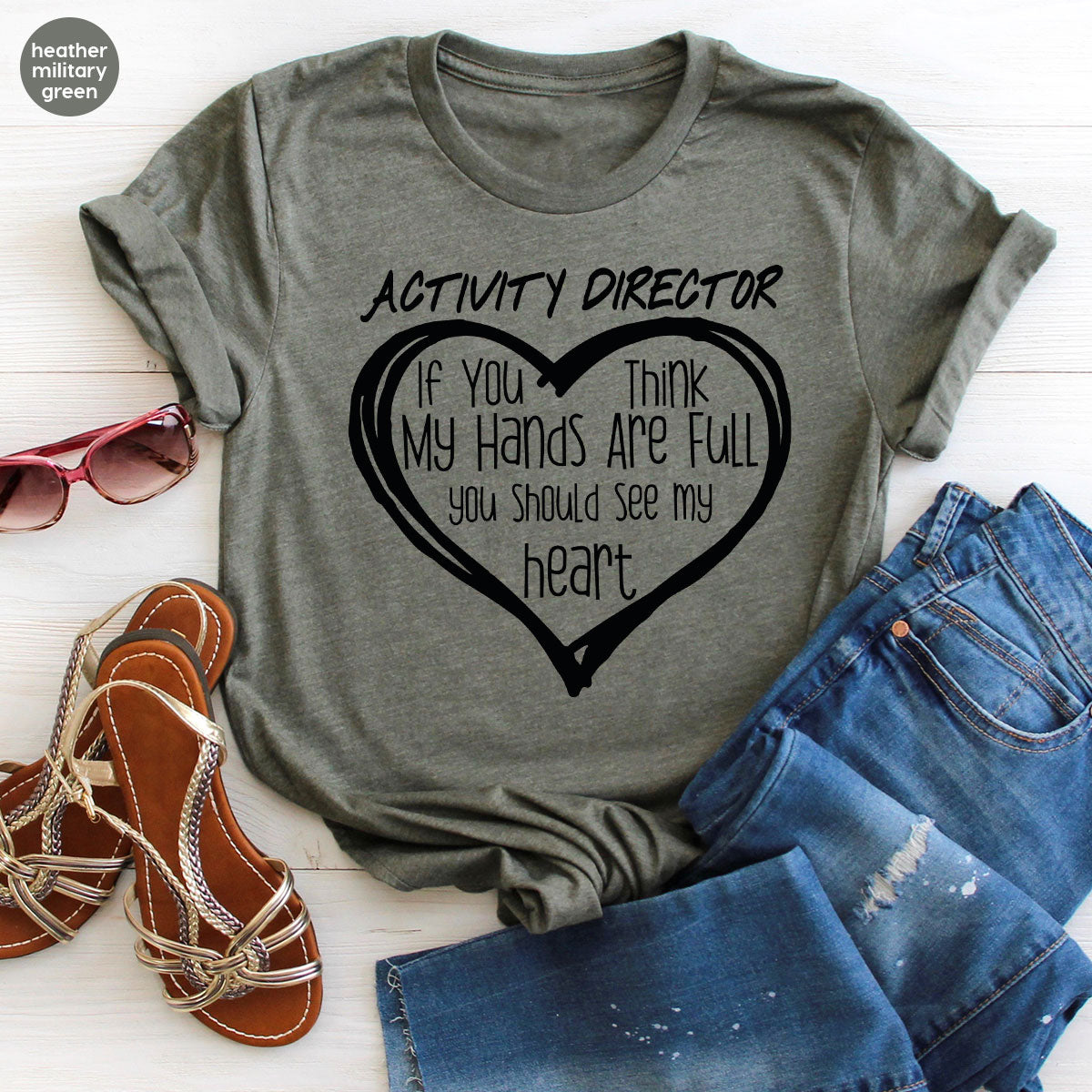 Activity Director Shirt, Love Shirt, Heart Shirt, Gift For Couples