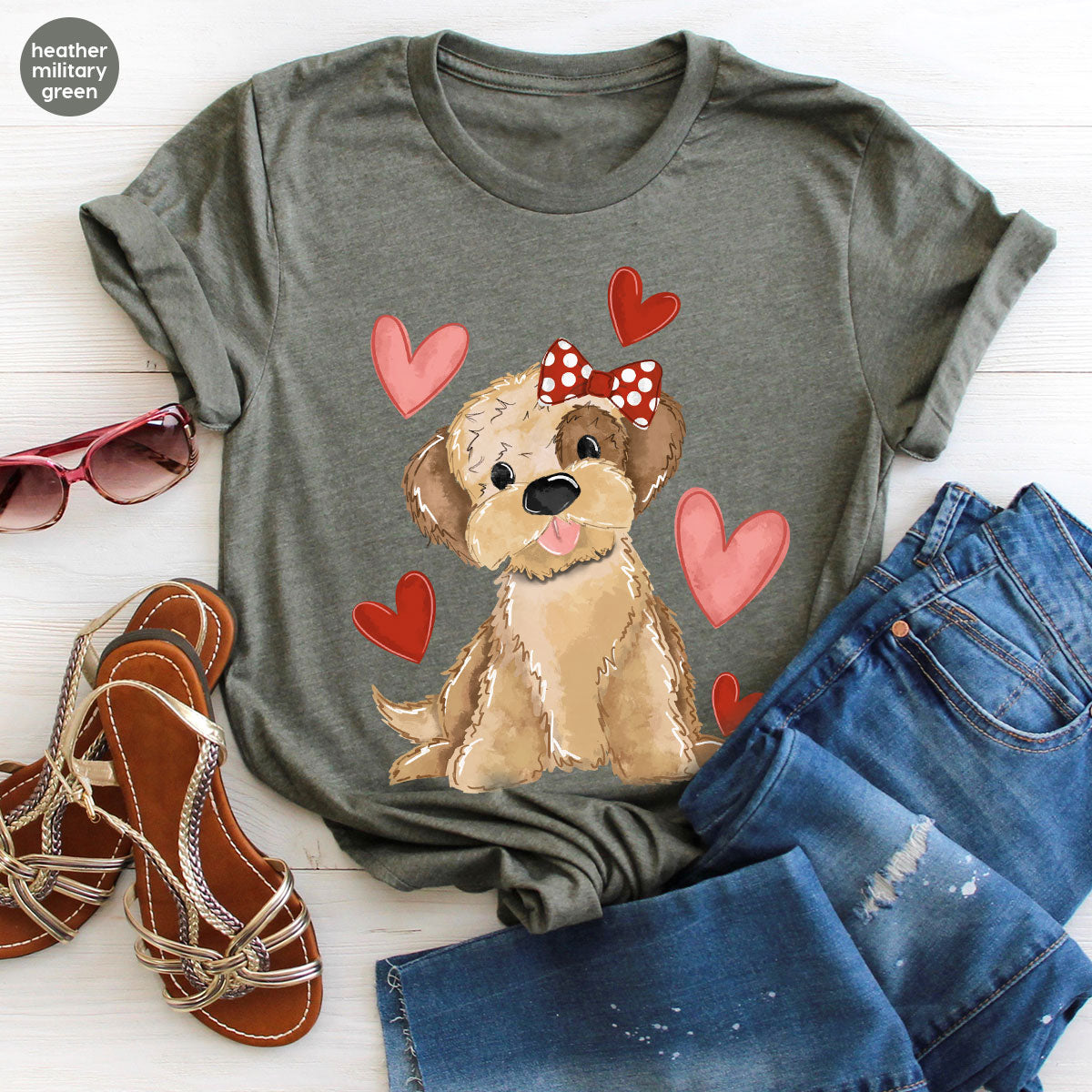 Sweet Dog Shirt, Valentine's Day Dog Lover Shirt, Pet T-Shirt, Pet Lover Tee