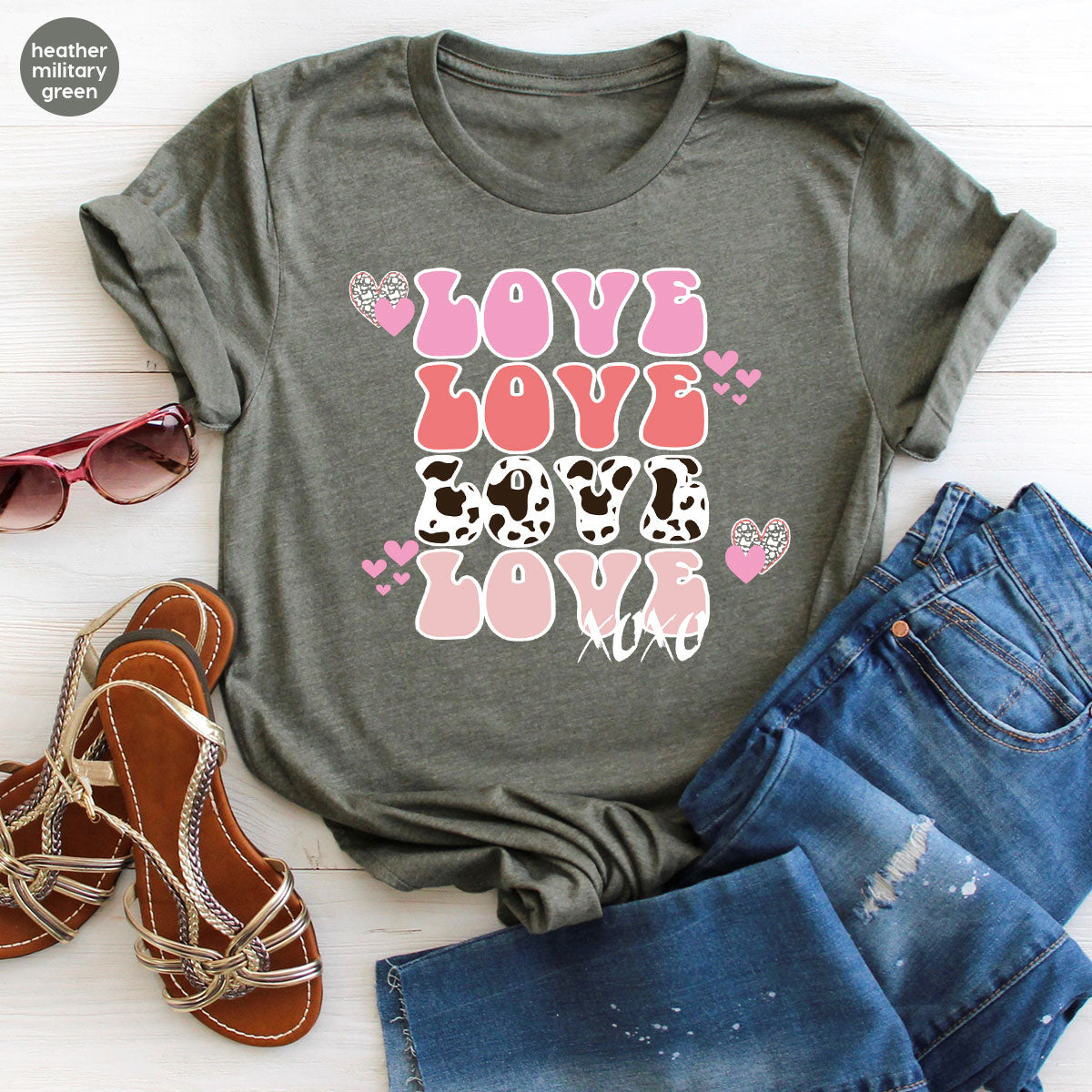 Love Shirt, Love Day T-Shirt, Valentine's Day Tee, 2023 Valentine's Day Gift