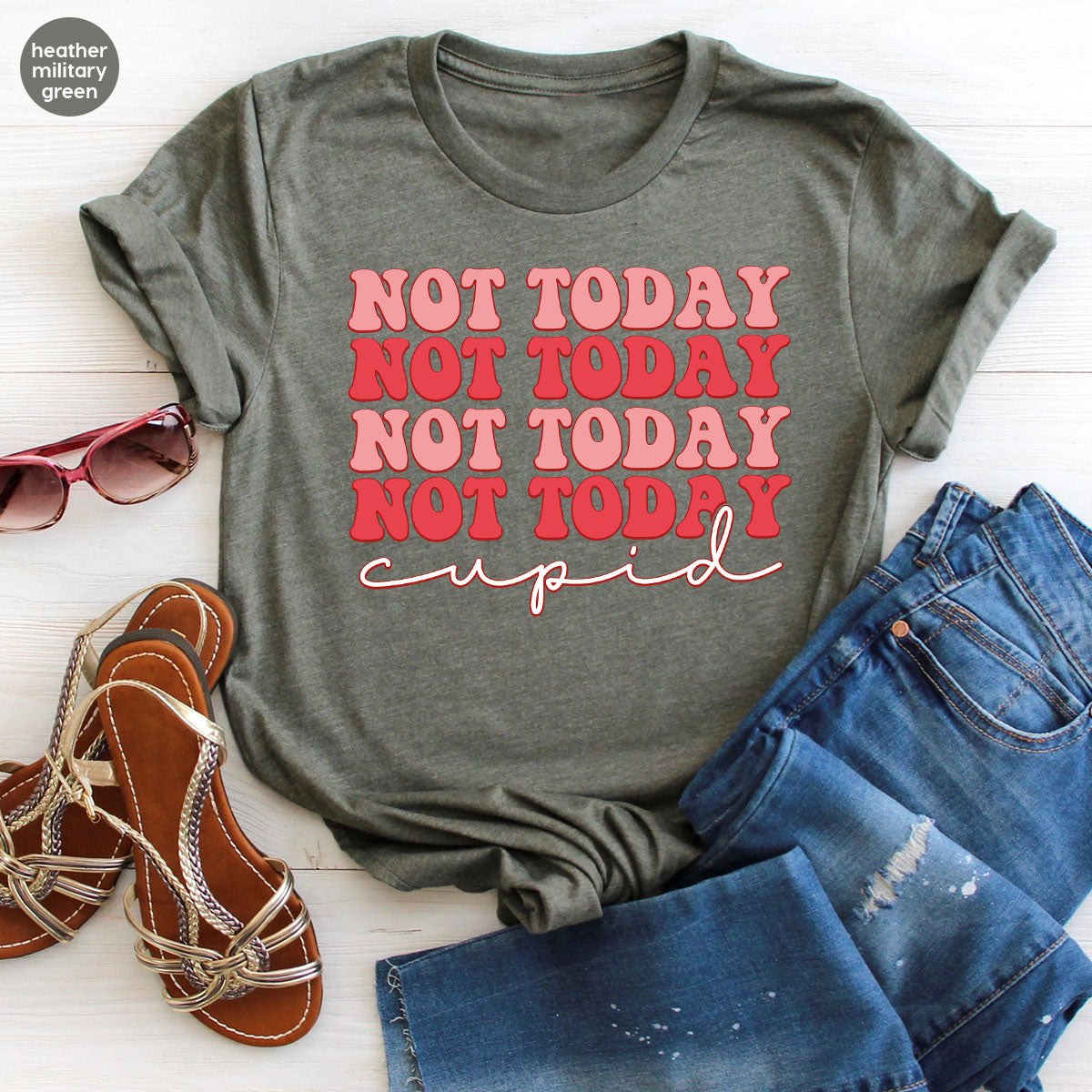 Not Today Shirt, Cupid T-Shirt, Cute Tee