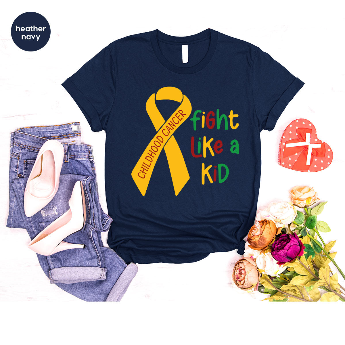 Fighting Like A Kid Shirt, Cancer Fight Shirt, Childhood Canver Fighter t-Shirt, Gift For Cancer Kids