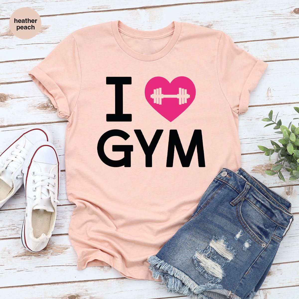 Fitness T-Shirt, GYM Shirt, I Love GYM T-Shirt, T-Shirt For Bodybuilder