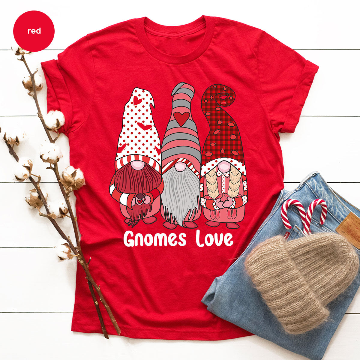 Gnomes Love Shirt, Love 4ever Shirt, Best Love T-Shirt, Valentine's Day Shirt 2023