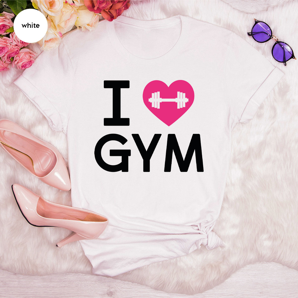 Fitness T-Shirt, GYM Shirt, I Love GYM T-Shirt, T-Shirt For Bodybuilder