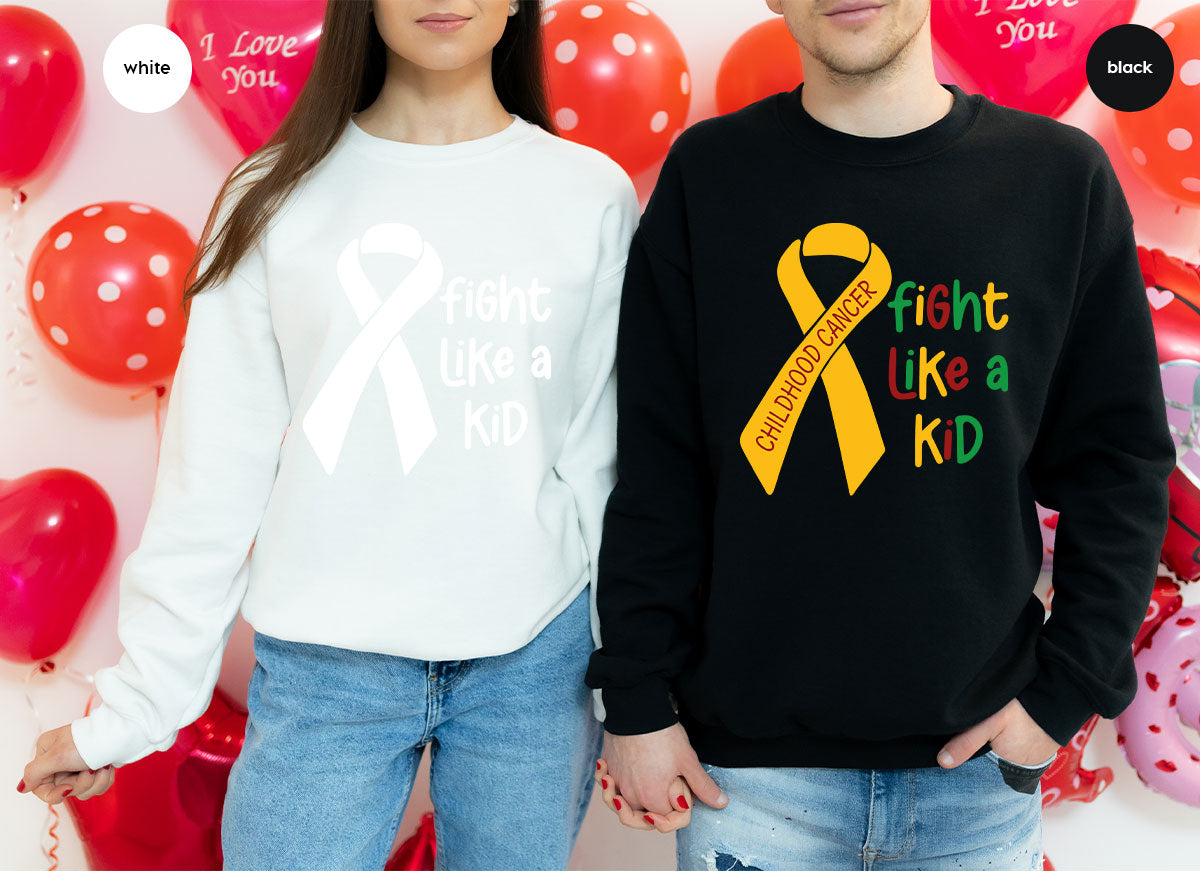 Fighting Like A Kid Shirt, Cancer Fight Shirt, Childhood Canver Fighter t-Shirt, Gift For Cancer Kids