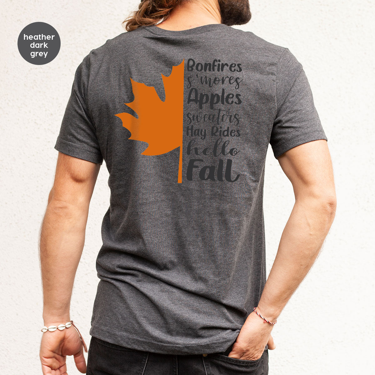 Fall Leaf T-Shirt, 2022 Fall Season Long Sleeve Shirt, Fall Short Sleeve Shirt, Fall Leaf Design