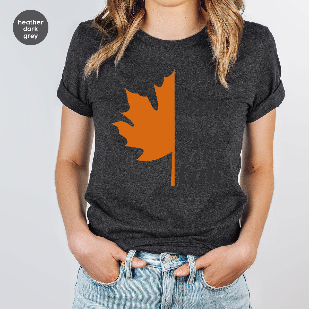 Fall Leaf T-Shirt, 2022 Fall Season Long Sleeve Shirt, Fall Short Sleeve Shirt, Fall Leaf Design