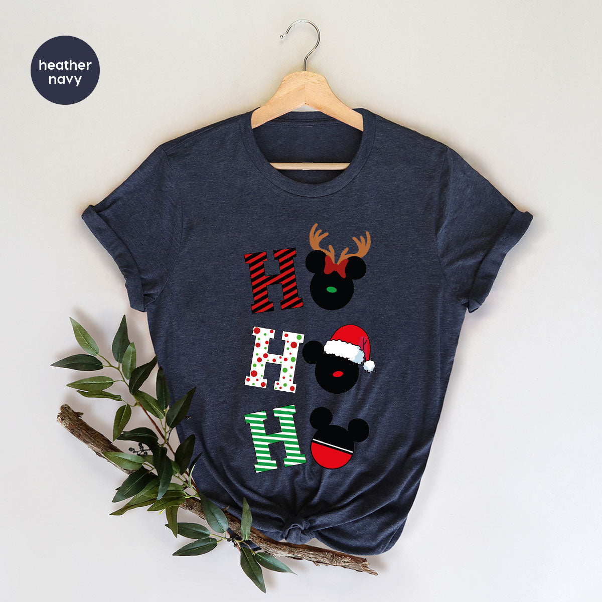 H For Christmas T-Shirt, Christmas Deer Shirt, Funny 2023 Christmas Tee For Family