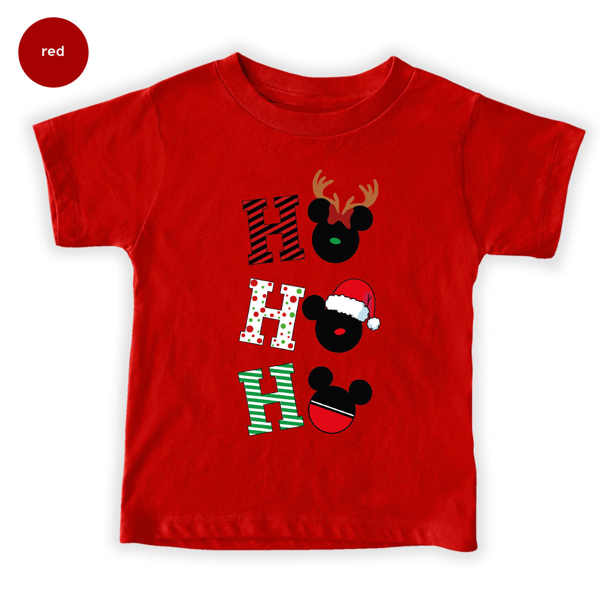 H For Christmas T-Shirt, Christmas Deer Shirt, Funny 2023 Christmas Tee For Family