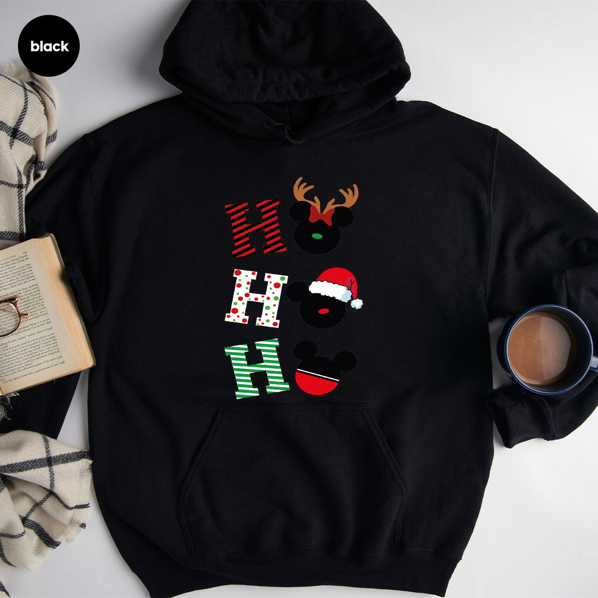 H For Christmas T-Shirt, Christmas Deer Shirt, Funny 2023 Christmas Tee For Family