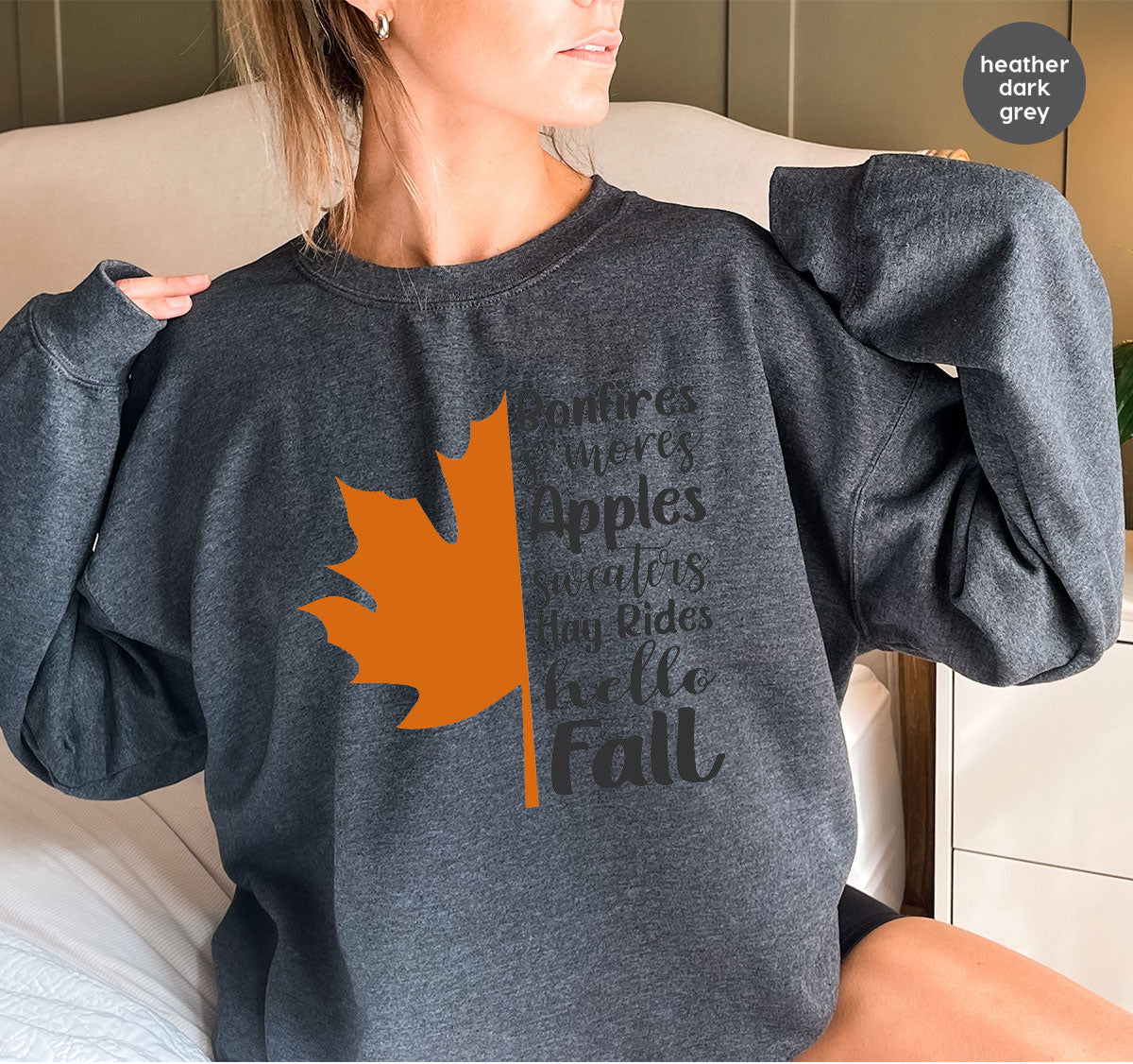 Fall Leaf T-Shirt, 2022 Fall Season Long Sleeve Shirt, Fall Short Sleeve Shirt, Fall Leaf Design