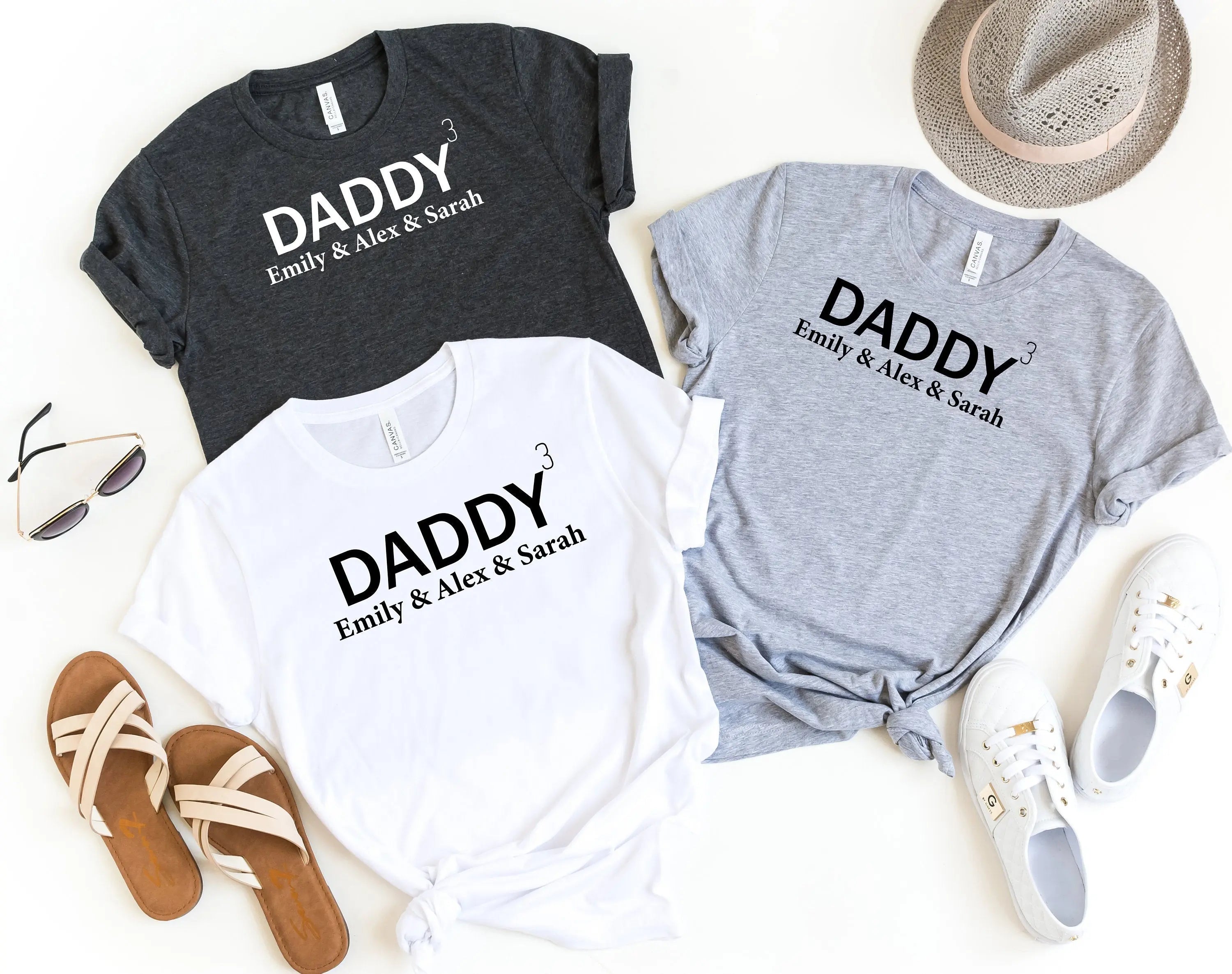 Father's day - Personalized Dad Shirt With Kids Name Shirt ,Funny Custom  T-Shirt Father's Day Gift Idea Funny Dad Shirt Gift For Dad 29636