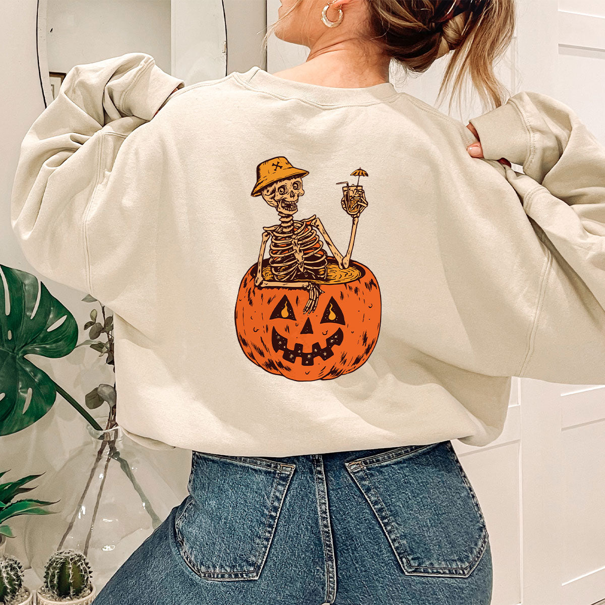 Halloween Funny Pumpkin Hoodie, Funny Halloween Sweatshirt, Horror Halloween Design