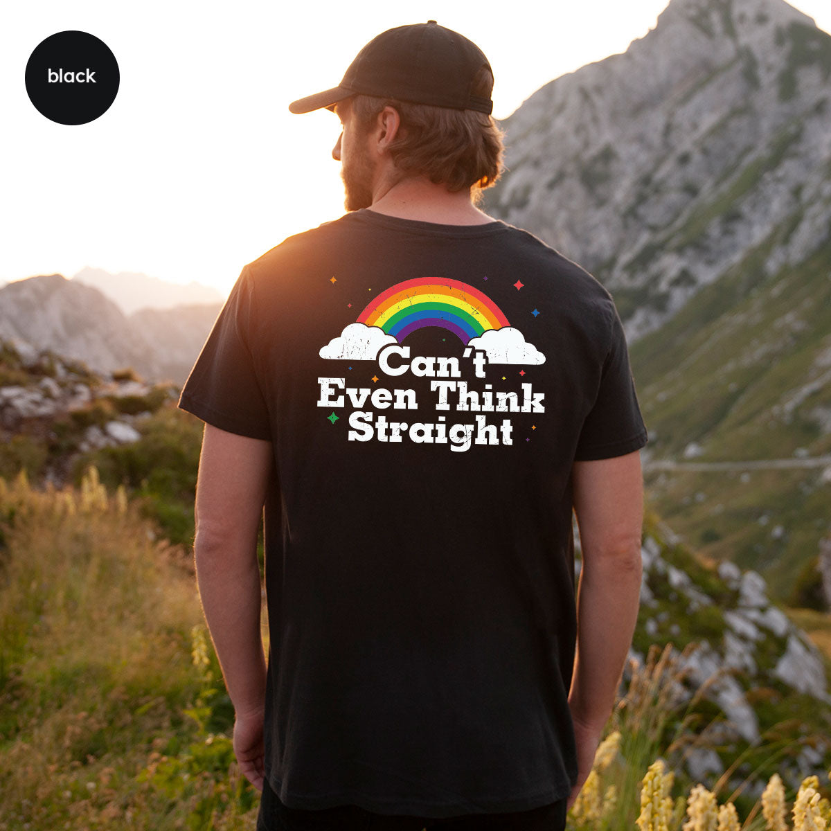 Can I Even Think Straight Shirt, Rainbow T-Shirt, LGBT T-Shirt