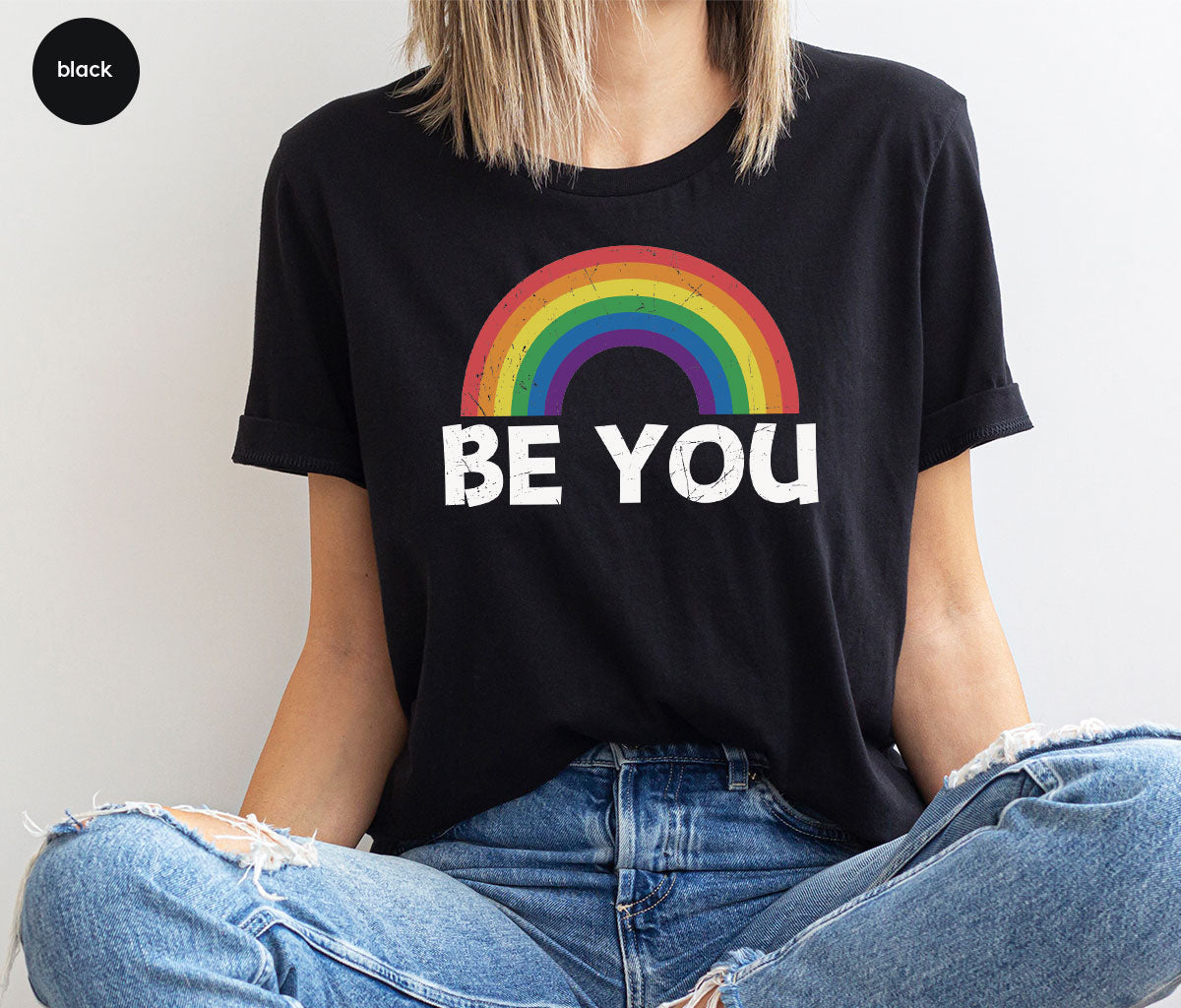 Rainbow T-Shirt, Be You Shirt, LGBT Pride Shirt, LGBT T-Shirt